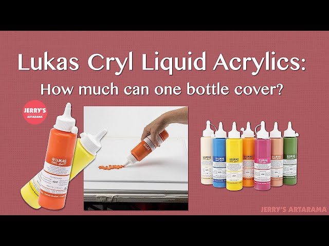 LUKAS Cryl Liquid Arists' Acrylics Product Demo