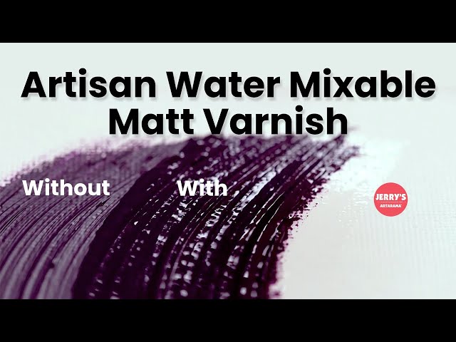 See what Water Mixable Matte Varnish does!