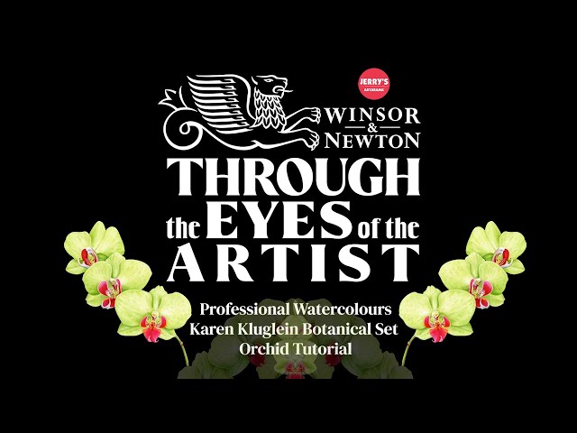 Artist Karen Kluglein Orchid Tutorial | Botanical Set of 6 Professional Watercolours