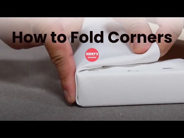 How to Fold Perfect Canvas Corners!