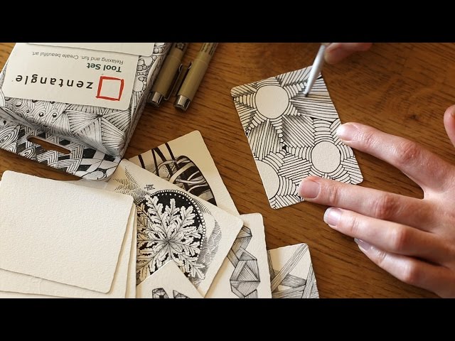 Zentangle Kit Set med 10 dela - Pigma Micron pennor - Konstnarshop.se