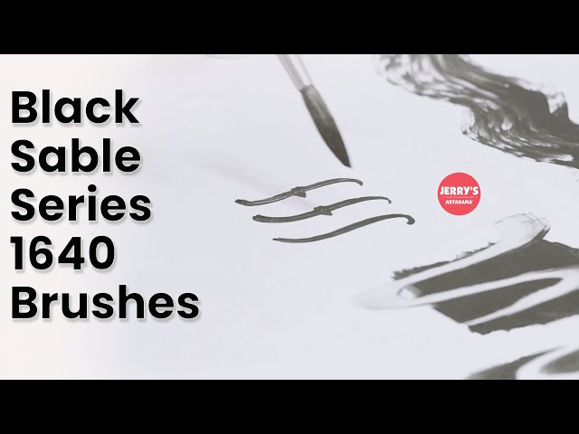 See the Black Sable Series 1640 brush marks!