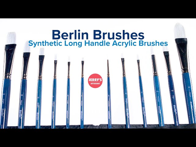 Berlin Synthetic Long Handle Acrylic Brushes