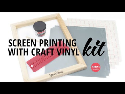 Gifts made with the Speedball Beginner Screen Printing Vinyl Kit