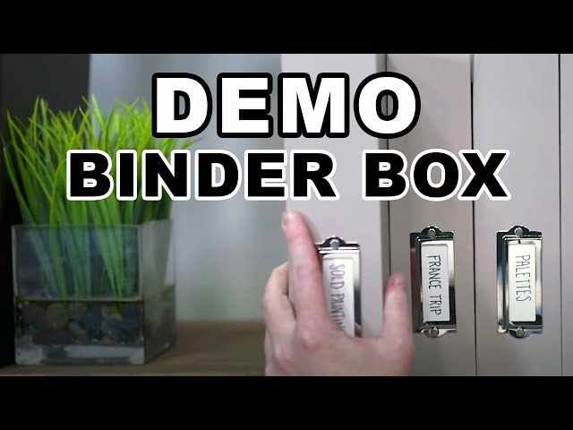 Painter's Color Diary Binder Box Product Demonstration