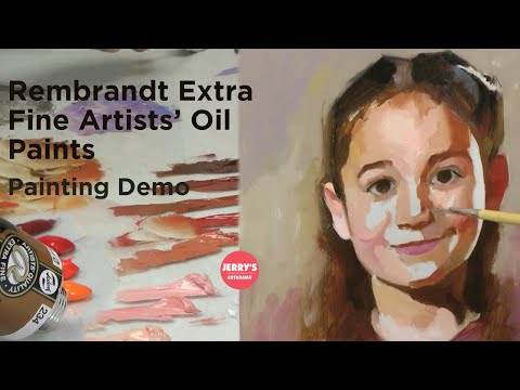 Rembrandt's Extra Fine Artists' Oil Paints Portrait Painting Demo