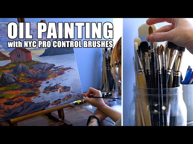 How Brush Choice Shapes an Oil Painting with The New York Central Pro Control Brushes