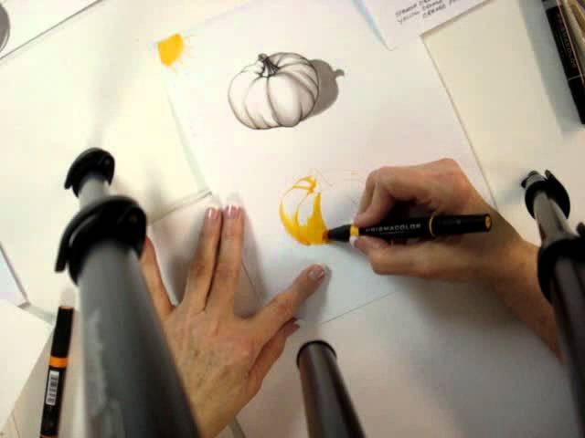 Diana Garret Marker Shading Tutorial- Pumpkin  8:24