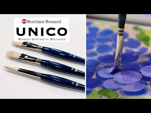 Borciani Bonazzi UNICO Bianco Synthetic Brushes. https://www.jerrysartarama.com/borciani-bonazzi-unico-bianco-synthetic-brushes Bold, Sturdy Bristle. Built for Heavy Media. Skilled Italian artisans handcraft each Bianco…