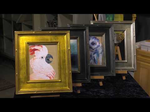 Museum Plein Aire Frame - Antique Black w/ Gold Liner, 36 x 48