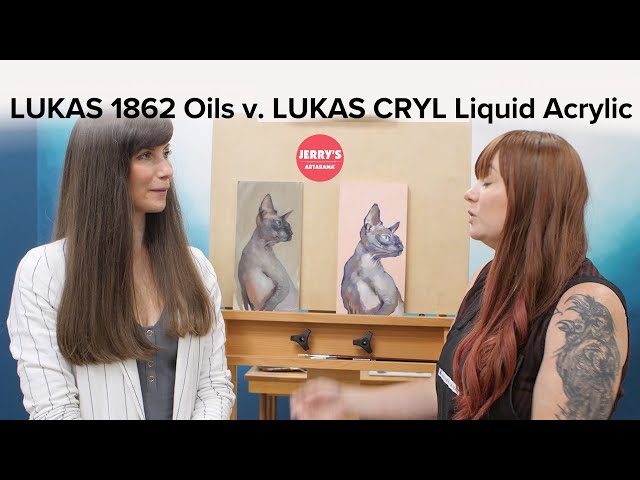 Shut Up and Paint -  LUKAS Cryl Acrylics and LUKAS 1862 Oil Colors, Jen Genarri and Emmy Paint Off