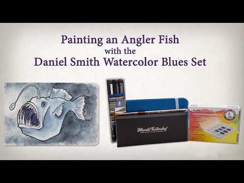 Watch DANIEL SMITH Watercolor Half Pan Set of Blues in action!