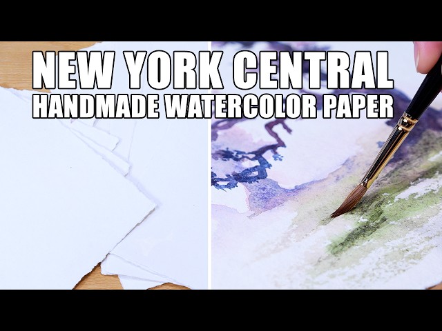 New York Central Handmade Watercolor Paper. Handmade 100% Cotton Watercolor Paper with Absorbent Cold Press Surface Skilled artisans use age-old techniques to craft New York Central® Watercolor Paper by hand. The 100% c…