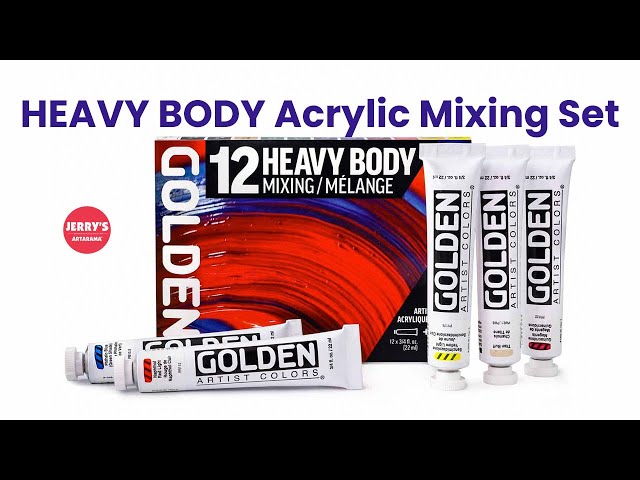 HEAVY BODY Acrylic Mixing Set of 12 by GOLDEN