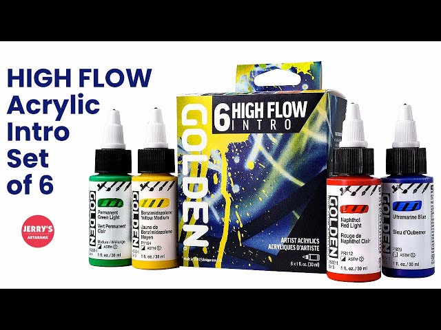 HIGH FLOW Acrylic Intro Set of 6 by GOLDEN