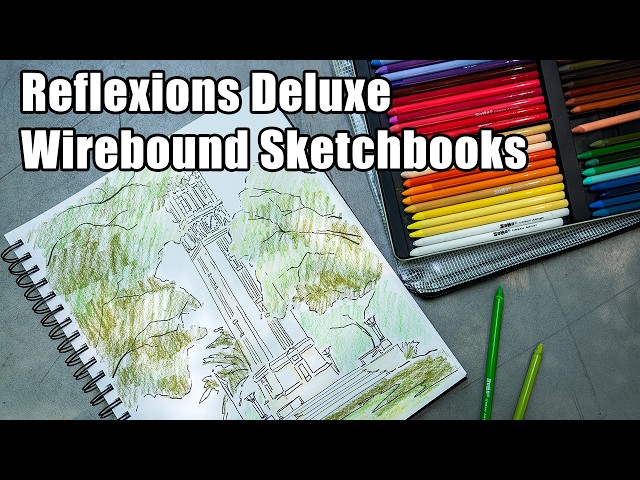 Upgrade Your On-the-Go Art: Reflexions Deluxe Wirebound Sketchbook. If you love creating outdoors or on the move, the Reflexions Deluxe Wirebound Sketchbook is built for you. The heavy-duty, stiff embossed cover provide…