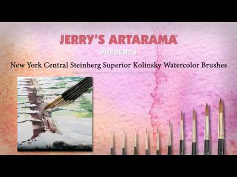 New York Central Steinberg Superior Kolinsky Watercolor Brushes Visual Commerce