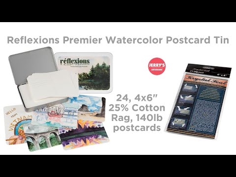 See the key features of the Reflexions Premier Watercolor Postcard Tin