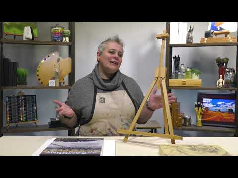 Creative Mark Rambler Folding Wood Art & Display Table Easel - Product Demo