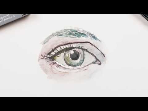 Cretacolor AquaGraph Watersoluble Graphite Pencils - Product Demo