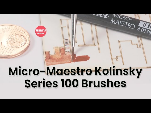 The Ultimate Detail Watercolor Brush! | da Vinci Micro-Maestro Kolinsky Detail Brushes