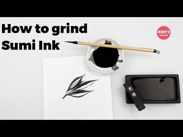 How to Grind Sumi Ink with a Suzuri Stone!