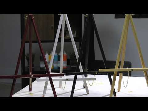 3-Pack Thrifty Black Wood Tabletop Display Easels by Creative Mark