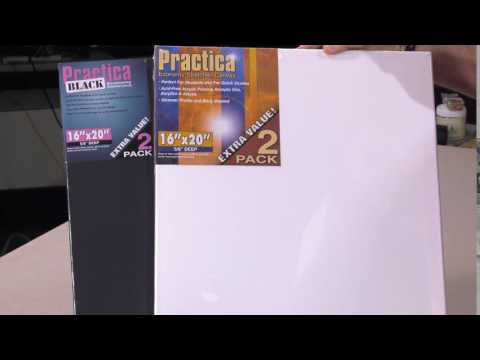 Practica Canvas Available in White & Black acrylic primed - Visual Commerce #2