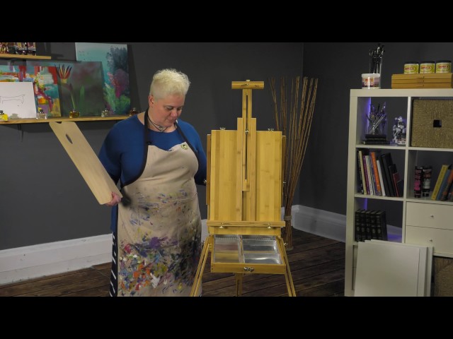 Dali Deluxe Bamboo Wood Eco-Friendly French Easel Demonstration 
