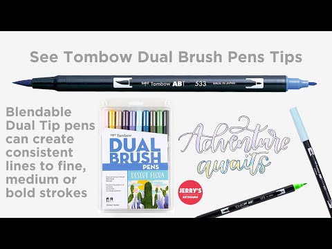 Tombow Dual Brush Pen Tips & Techniques
