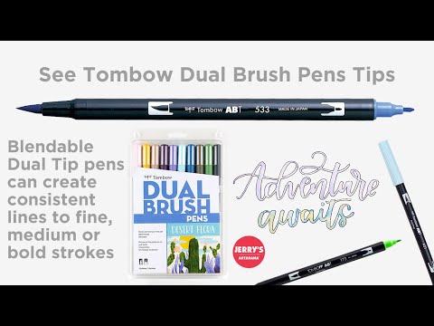 Dual Brush Pen Set - 10 Pastel