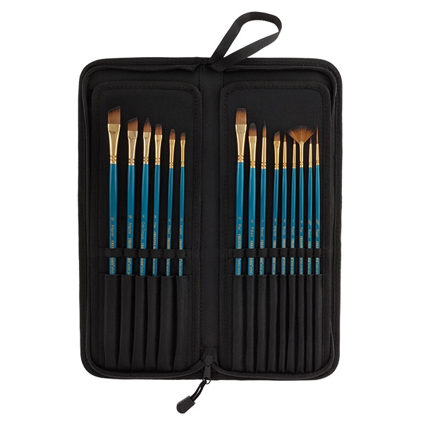 Creative Mark Brushes Set Of 15 With Brush Easel Case
