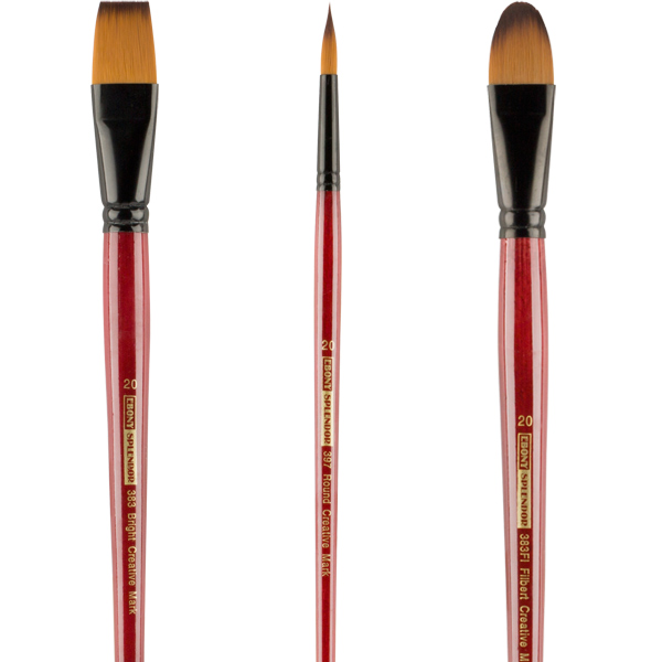 Ebony Splendor Teijin Multi-Filament Long-Handled Brushes