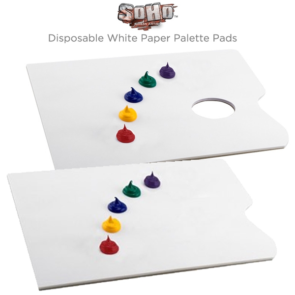 SoHo Disposable White Paper Palette Pads