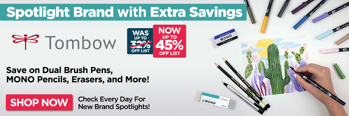 Spotlight on Tombow Dual Brush Pens, MONO Pencils, Erasers, and More