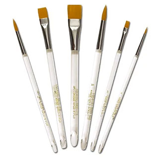 Gold-N-Flo Golden Taklon Watercolor Brush Set