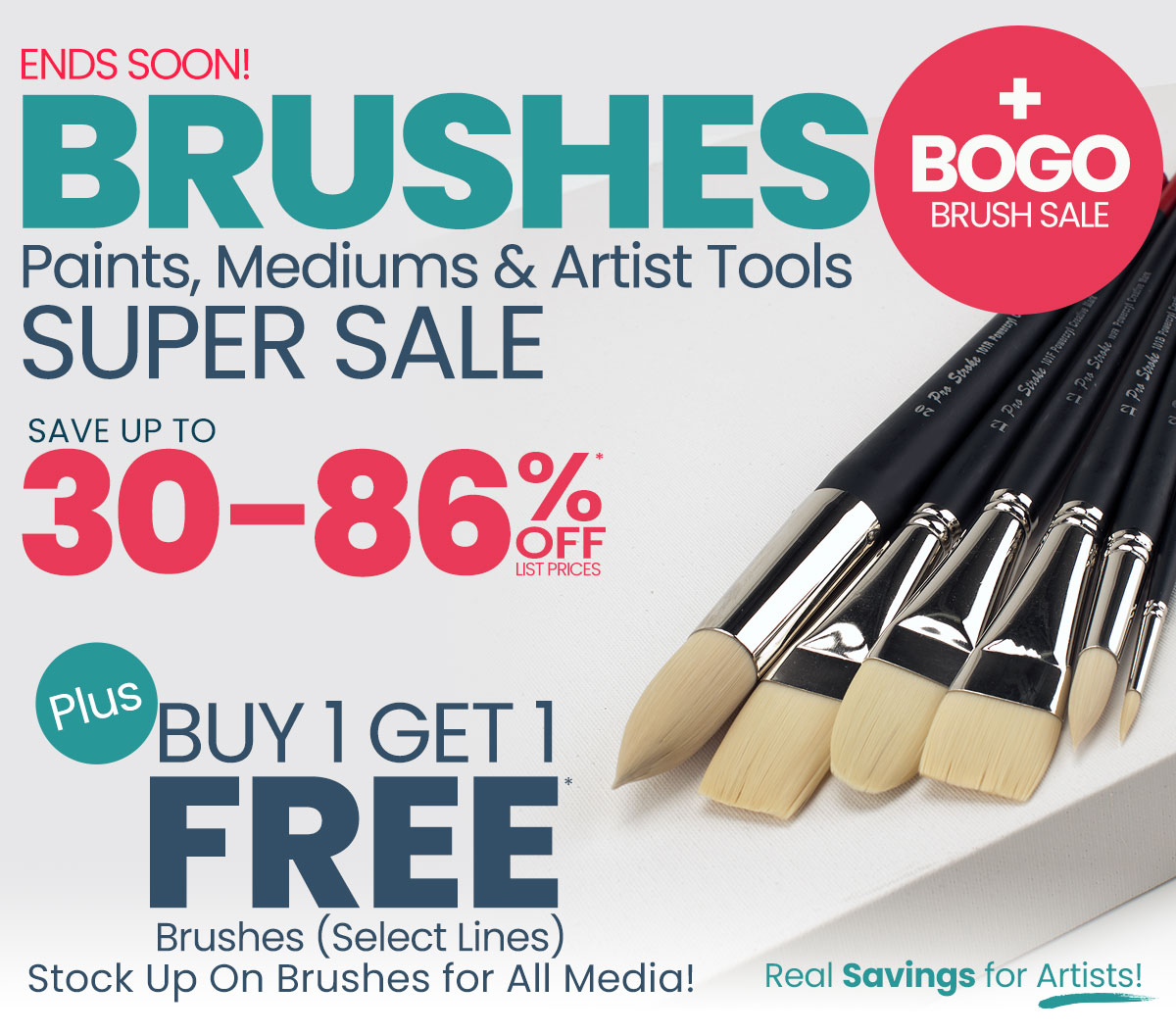 Brush Sale on Brushes Plus Buy 1 Get 1 Free Brush Sale