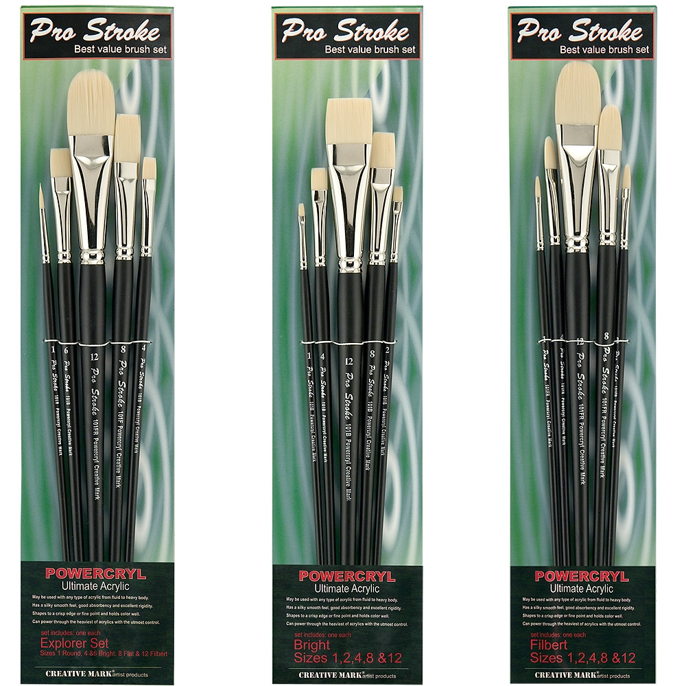 Pro Stroke Powercryl Explorer Set of 5