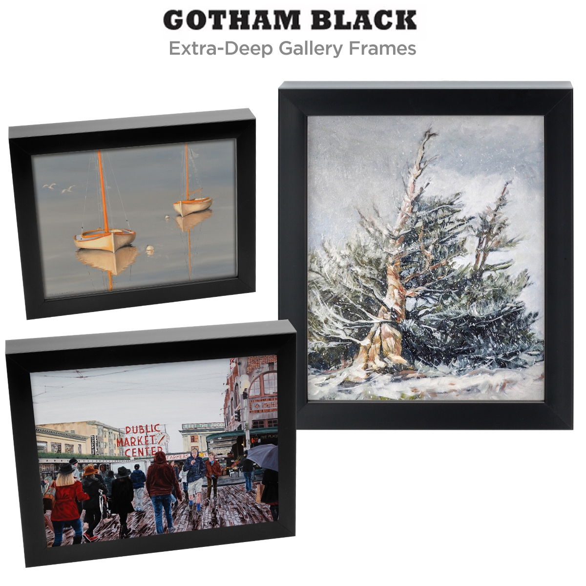 Gotham Black Deep Gallery Frames 