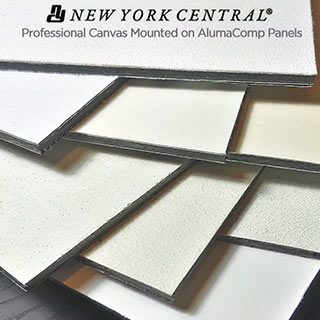 New York Central Professional Canvas & Linen Panels On AlumaComp