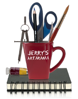 Coffee Mug filled with art supplies