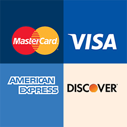 credit card logos. Forms of payment accepted at Jerrysartarama.com
