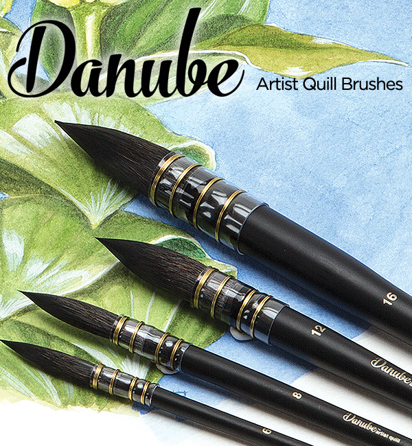 Danube Professional Watercolor Quill Brushes