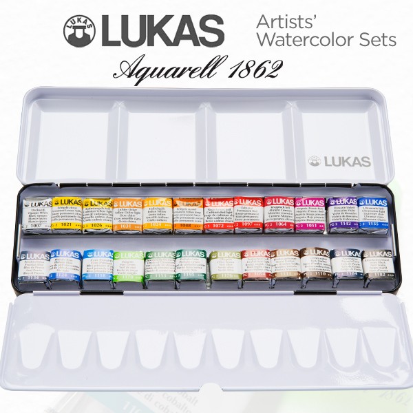 LUKAS Aquarell 1862 Artists' Watercolor Half & Whole Pan Sets