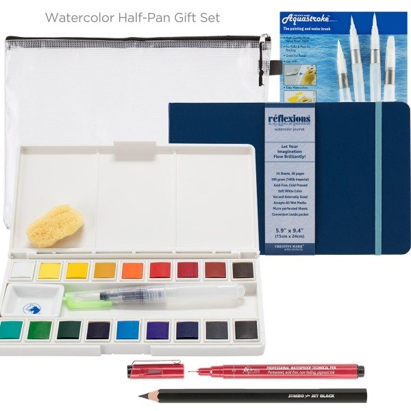 Watercolor Half-Pan Gift Set
