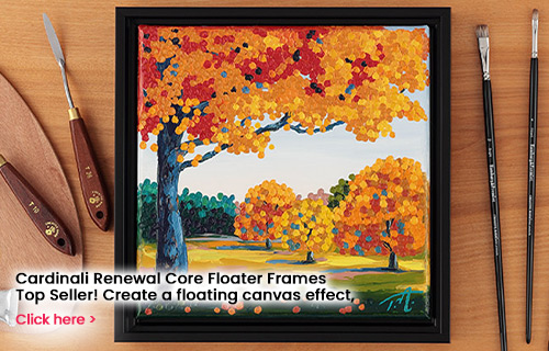 cardinali floater canvas art frames