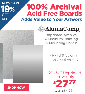 AlumaComp Unprimed Archival Aluminum Painting Panels