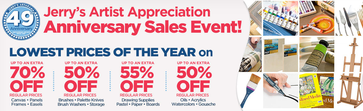 Super Sale |  Artist Appreciation 49th Anniversary Sales Event | We Appreciate You!