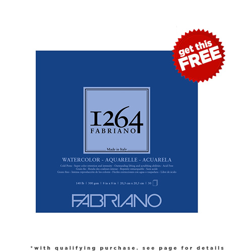 FREE Fabriano 1264 Cold Press Watercolor pad