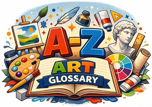A to Z art terms glossary for artists